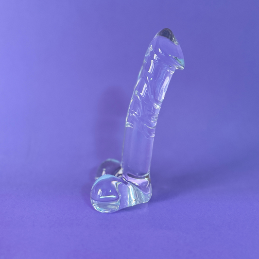 Dildo de Cristal Realista - Juguete Erótico de Alta Calidad para Estimulación Vaginal y Anal