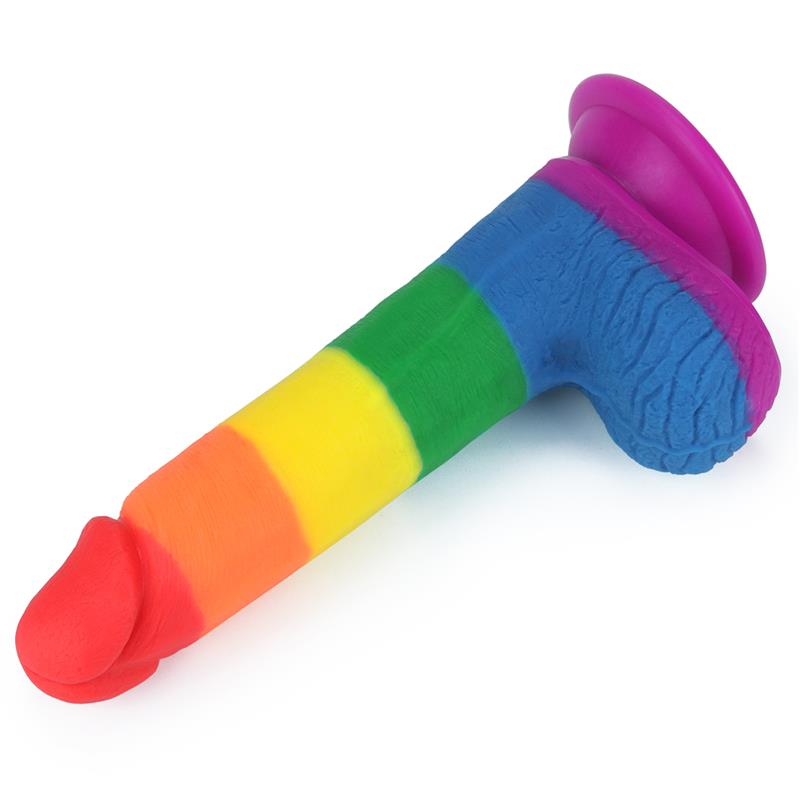 Dildo PRIDER de Silicona Premium con Ventosa 7.5” 🌈