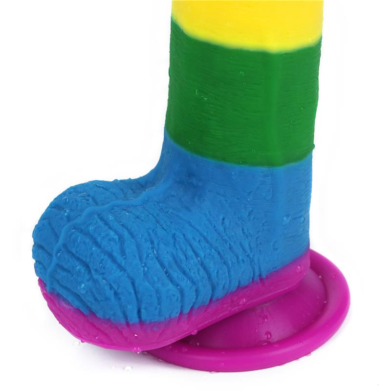 Dildo PRIDER de Silicona Premium con Ventosa 7.5” 🌈