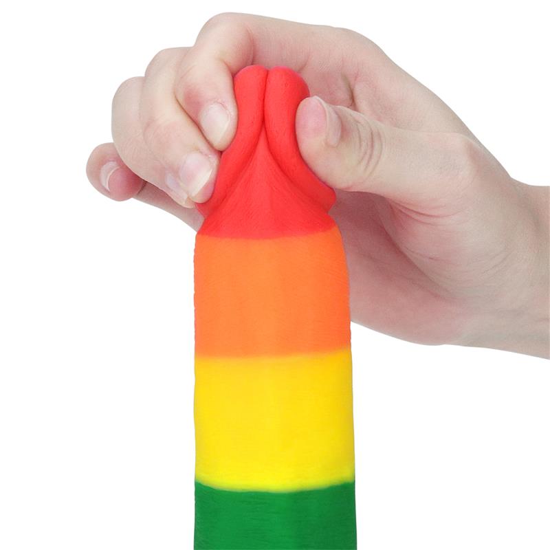 Dildo PRIDER de Silicona Premium con Ventosa 7.5” 🌈