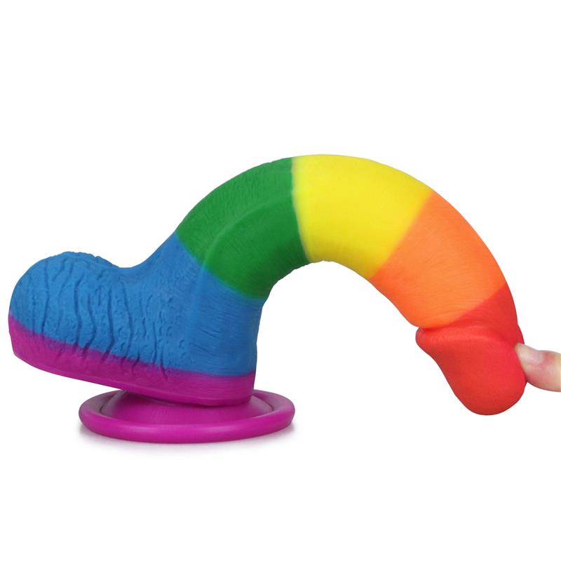 Dildo PRIDER de Silicona Premium con Ventosa 7.5” 🌈