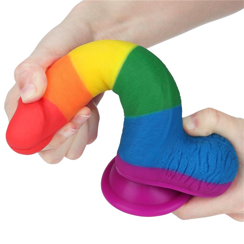 Dildo PRIDER de Silicona Premium con Ventosa 7.5” 🌈